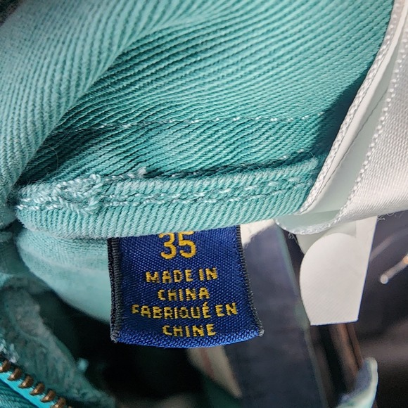 Polo Ralph Lauren Men's Shorts Size 35 Turquoise 9" Inseam Relaxed Fit Preppy - Picture 5 of 7